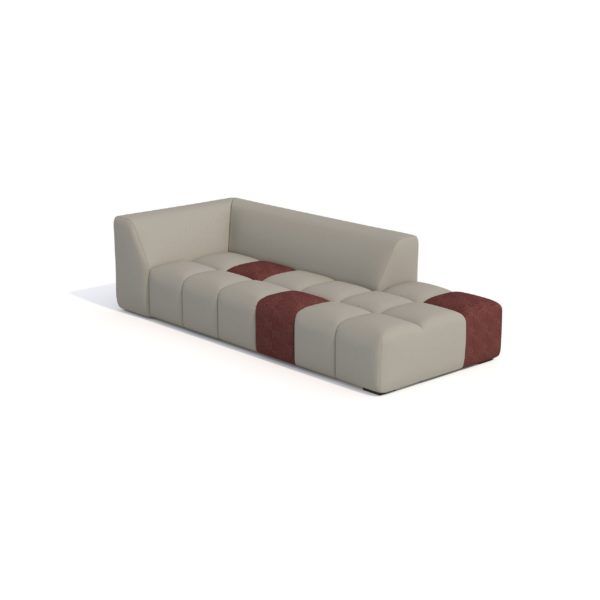 Blow Sofa Right Chaise Lounge Bw 14 red