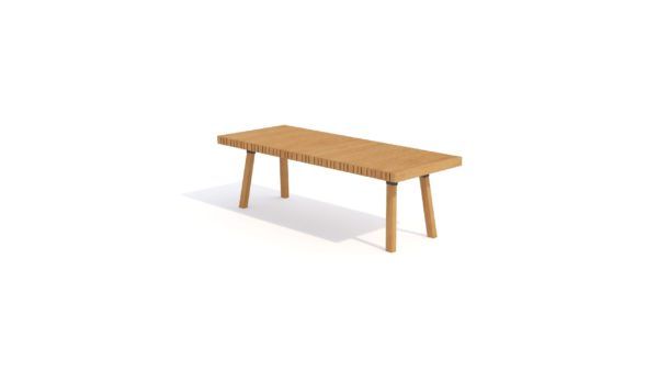 Dining Table Teakwood Leg Teakwood Top Dt 30